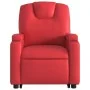 Sillón reclinable elevable cuero artificial rojo de , Sillones - Ref: Foro24-3204435, Precio: 323,32 €, Descuento: %