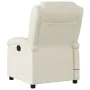 Sillón de masaje reclinable eléctrico cuero sintético crema de , Sillones - Ref: Foro24-3204220, Precio: 264,20 €, Descuento: %