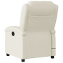 Sillón de masaje reclinable eléctrico cuero sintético crema de , Sillones - Ref: Foro24-3204220, Precio: 261,19 €, Descuento: %
