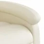 Sillón de masaje reclinable eléctrico cuero sintético crema de , Sillones - Ref: Foro24-3204220, Precio: 264,20 €, Descuento: %