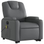 Sillón de masaje elevable eléctrico cuero sintético gris de , Sillones - Ref: Foro24-3204454, Precio: 346,23 €, Descuento: %