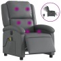 Sillón de masaje reclinable eléctrico cuero sintético gris de , Sillones - Ref: Foro24-3204222, Precio: 248,50 €, Descuento: %