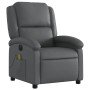 Sillón de masaje reclinable eléctrico cuero sintético gris de , Sillones - Ref: Foro24-3204222, Precio: 248,50 €, Descuento: %