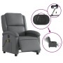 Sillón de masaje reclinable eléctrico cuero sintético gris de , Sillones - Ref: Foro24-3204222, Precio: 248,50 €, Descuento: %