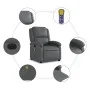 Sillón de masaje reclinable eléctrico cuero sintético gris de , Sillones - Ref: Foro24-3204222, Precio: 255,81 €, Descuento: %