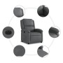 Sillón reclinable eléctrico de cuero sintético gris de , Sillones - Ref: Foro24-3204215, Precio: 251,61 €, Descuento: %