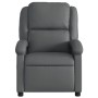 Sillón reclinable eléctrico de cuero sintético gris de , Sillones - Ref: Foro24-3204215, Precio: 251,61 €, Descuento: %
