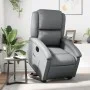 Sillón reclinable elevable eléctrico de cuero sintético gris de , Sillones - Ref: Foro24-3204243, Precio: 344,10 €, Descuento: %