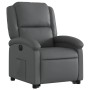 Sillón reclinable elevable eléctrico de cuero sintético gris de , Sillones - Ref: Foro24-3204243, Precio: 320,50 €, Descuento: %