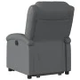 Sillón reclinable elevable eléctrico de cuero sintético gris de , Sillones - Ref: Foro24-3204243, Precio: 344,10 €, Descuento: %