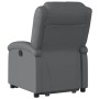 Sillón reclinable elevable eléctrico de cuero sintético gris de , Sillones - Ref: Foro24-3204243, Precio: 320,50 €, Descuento: %