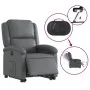 Sillón reclinable elevable eléctrico de cuero sintético gris de , Sillones - Ref: Foro24-3204243, Precio: 344,10 €, Descuento: %