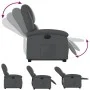 Sillón reclinable elevable eléctrico de cuero sintético gris de , Sillones - Ref: Foro24-3204243, Precio: 344,10 €, Descuento: %