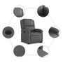Sillón reclinable elevable eléctrico de cuero sintético gris de , Sillones - Ref: Foro24-3204243, Precio: 320,50 €, Descuento: %