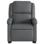 Sillón reclinable elevable eléctrico de cuero sintético gris de , Sillones - Ref: Foro24-3204243, Precio: 344,10 €, Descuento: %
