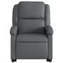 Sillón reclinable elevable eléctrico de cuero sintético gris de , Sillones - Ref: Foro24-3204243, Precio: 320,50 €, Descuento: %