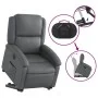 Sillón reclinable elevable eléctrico de cuero sintético gris de , Sillones - Ref: Foro24-3204243, Precio: 344,10 €, Descuento: %
