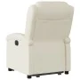 Sillón reclinable elevable eléctrico de cuero sintético crema by , Armchairs - Ref: Foro24-3204241, Price: 334,19 €, Discount: %