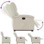 Sillón reclinable elevable eléctrico de cuero sintético crema de , Sillones - Ref: Foro24-3204241, Precio: 309,63 €, Descuent...