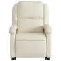 Sillón reclinable elevable eléctrico de cuero sintético crema by , Armchairs - Ref: Foro24-3204241, Price: 334,19 €, Discount: %