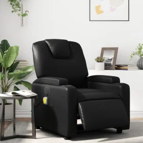 Elektrischer verstellbarer Massagestuhl aus schwarzem Kunstleder. von , Sessel - Ref: Foro24-3204423, Preis: 269,78 €, Rabatt: %
