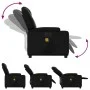 Sillón de masaje reclinable eléctrico cuero sintético negro de , Sillones - Ref: Foro24-3204423, Precio: 269,78 €, Descuento: %