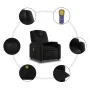 Elektrischer verstellbarer Massagestuhl aus schwarzem Kunstleder. von , Sessel - Ref: Foro24-3204423, Preis: 269,78 €, Rabatt: %