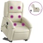 Sillón de masaje elevable eléctrico cuero sintético crema de , Sillones - Ref: Foro24-3204248, Precio: 327,00 €, Descuento: %