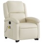 Sillón de masaje elevable eléctrico cuero sintético crema de , Sillones - Ref: Foro24-3204248, Precio: 327,00 €, Descuento: %
