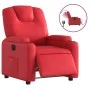 Sillón reclinable eléctrico de cuero sintético rojo de , Sillones - Ref: Foro24-3204421, Precio: 290,86 €, Descuento: %