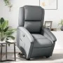Sillón reclinable elevable cuero artificial gris de , Sillones - Ref: Foro24-3204229, Precio: 296,73 €, Descuento: %