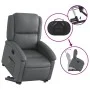 Sillón reclinable elevable cuero artificial gris de , Sillones - Ref: Foro24-3204229, Precio: 296,73 €, Descuento: %