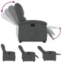 Sillón reclinable elevable cuero artificial gris de , Sillones - Ref: Foro24-3204229, Precio: 296,73 €, Descuento: %