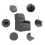 Sillón reclinable elevable cuero artificial gris de , Sillones - Ref: Foro24-3204229, Precio: 275,58 €, Descuento: %