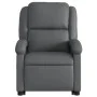 Sillón reclinable elevable cuero artificial gris de , Sillones - Ref: Foro24-3204229, Precio: 296,73 €, Descuento: %