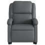 Sillón reclinable elevable cuero artificial gris de , Sillones - Ref: Foro24-3204229, Precio: 275,58 €, Descuento: %