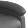 Sillón reclinable elevable cuero artificial gris de , Sillones - Ref: Foro24-3204229, Precio: 296,73 €, Descuento: %