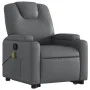 Sillón reclinable de masaje de pie cuero artificial gris de , Sillones - Ref: Foro24-3204440, Precio: 318,50 €, Descuento: %