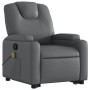 Sillón reclinable de masaje de pie cuero artificial gris de , Sillones - Ref: Foro24-3204440, Precio: 301,97 €, Descuento: %