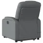 Sillón reclinable de masaje de pie cuero artificial gris de , Sillones - Ref: Foro24-3204440, Precio: 318,50 €, Descuento: %