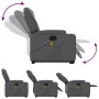 Sillón reclinable de masaje de pie cuero artificial gris de , Sillones - Ref: Foro24-3204440, Precio: 301,97 €, Descuento: %