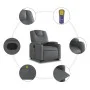 Sillón reclinable de masaje de pie cuero artificial gris de , Sillones - Ref: Foro24-3204440, Precio: 318,50 €, Descuento: %