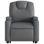 Sillón reclinable de masaje de pie cuero artificial gris de , Sillones - Ref: Foro24-3204440, Precio: 301,97 €, Descuento: %