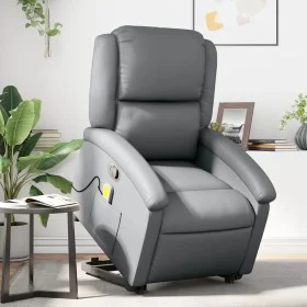 Massage-Fußstütze Relaxsessel aus grauem Kunstleder von , Sessel - Ref: Foro24-3204236, Preis: 287,68 €, Rabatt: %