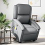 Sillón reclinable de masaje de pie cuero artificial gris de , Sillones - Ref: Foro24-3204236, Precio: 274,86 €, Descuento: %