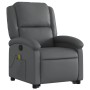 Sillón reclinable de masaje de pie cuero artificial gris de , Sillones - Ref: Foro24-3204236, Precio: 274,86 €, Descuento: %