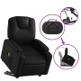 Sillón reclinable de masaje de pie cuero artificial negro de , Sillones - Ref: Foro24-3204437, Precio: 268,84 €, Descuento: %