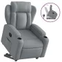 Sillón reclinable elevable de tela gris claro de , Sillones - Ref: Foro24-3204482, Precio: 345,37 €, Descuento: %