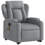 Sillón de masaje reclinable de pie de tela gris claro de , Sillones - Ref: Foro24-3204494, Precio: 338,45 €, Descuento: %