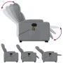 Sillón de masaje reclinable de pie de tela gris claro de , Sillones - Ref: Foro24-3204494, Precio: 338,45 €, Descuento: %